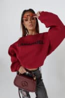 Bluza NOIR bordo