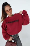 Bluza NOIR bordo