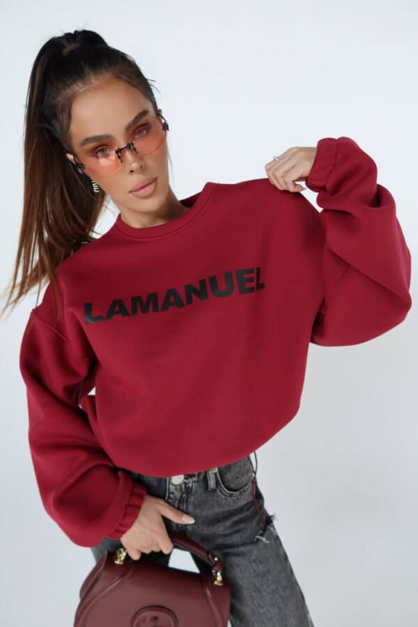 Bluza NOIR bordo