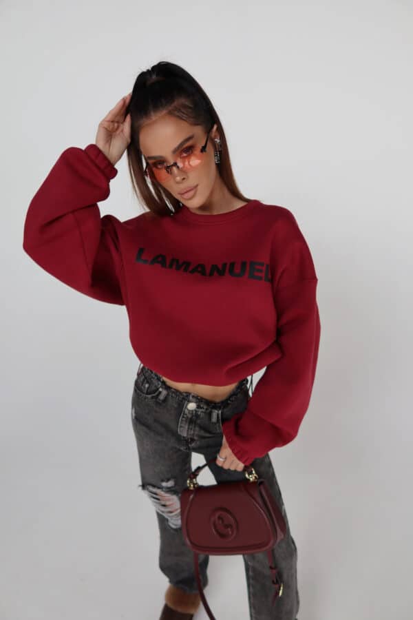 Bluza NOIR bordo
