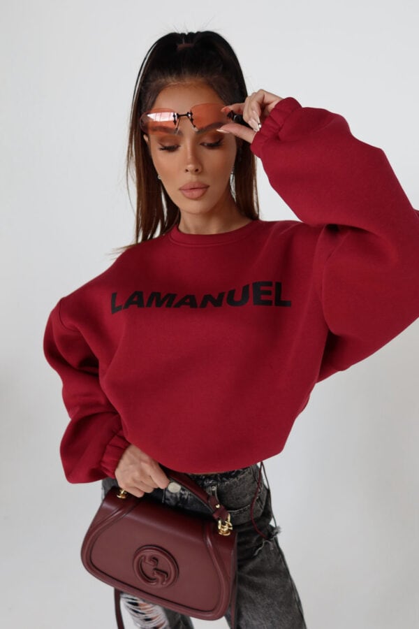 Bluza NOIR bordo