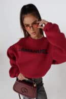 Bluza NOIR bordo