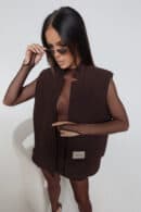 Kamizelka FOLD czekolada