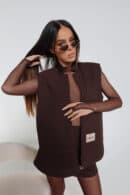 Kamizelka FOLD czekolada