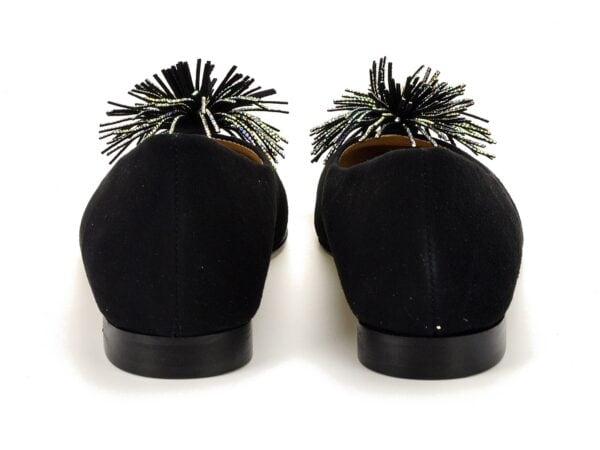 Czarne Baleriny KARINO 4953/003-P czarny zamsz