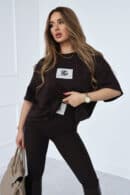 T-Shirt damski BG Bing | gorzka czekolada