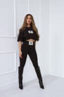 T-Shirt damski BG Bing | gorzka czekolada