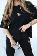 T-Shirt damski BG Goldi | czarny
