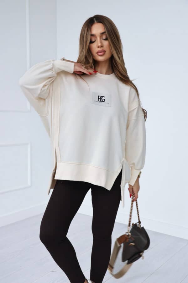 Bluza damska BG Kate | waniliowy