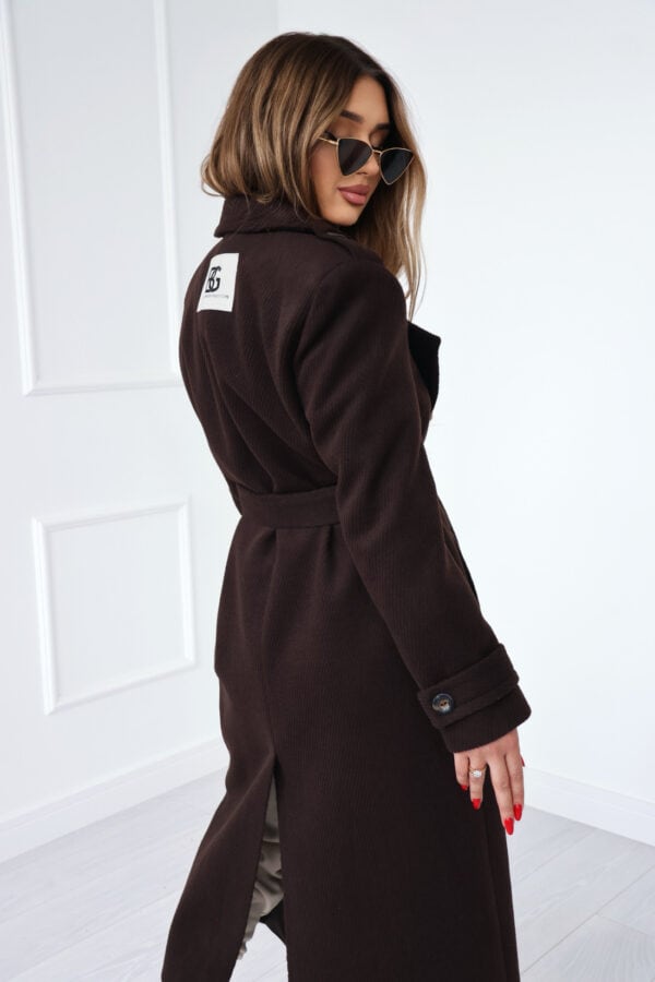 Płaszcz damski BG Sabrina | gorzka czekolada