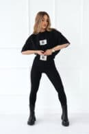 Legginsy damskie BG Elly | czarny