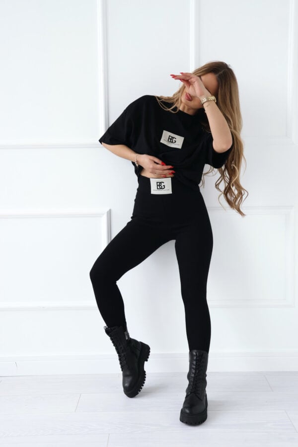 Legginsy damskie BG Elly | czarny