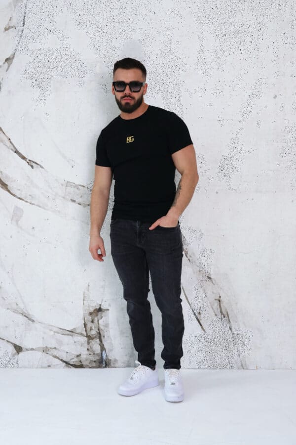 T-Shirt męski BG Pray | czarny