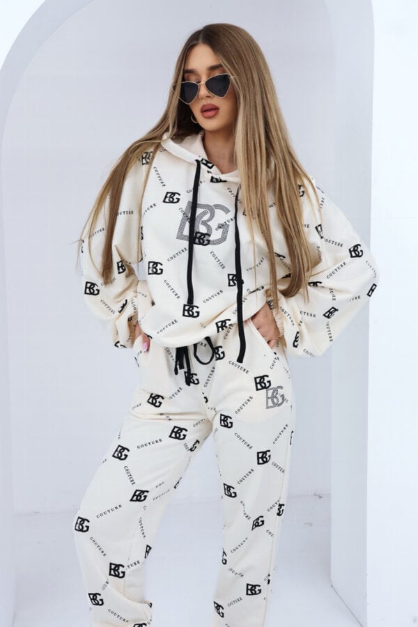 Dres damski BG Holo | wanilia-czarny Dres damski BG Holo | wanilia-czarny