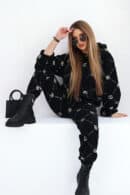 Dres damski BG Holo | czarny-złoty Dres damski BG Holo | czarny-złoty