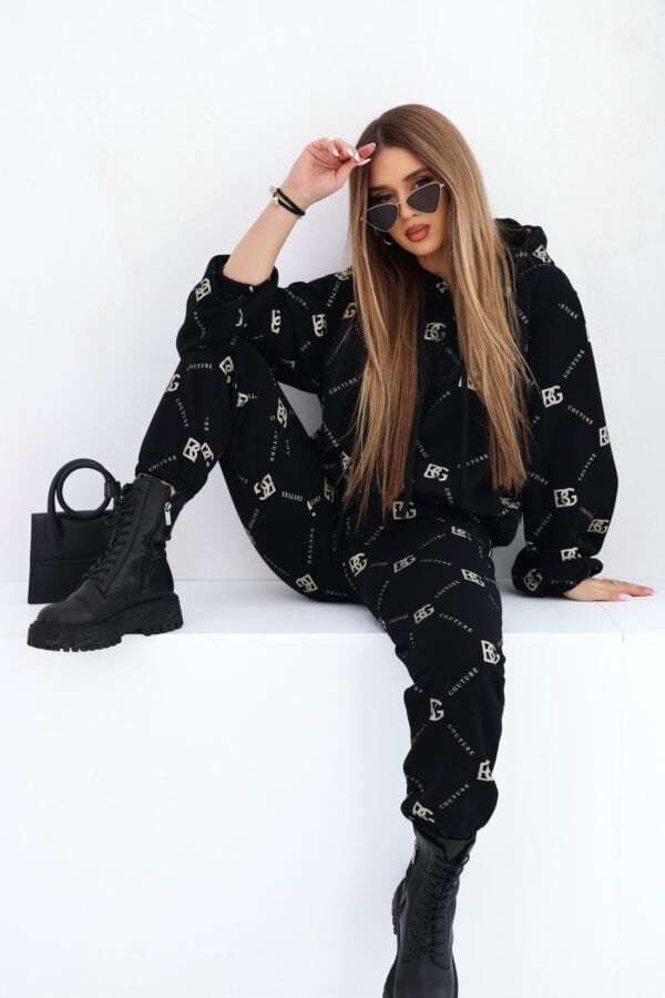 Dres damski BG Holo | czarny-złoty Dres damski BG Holo | czarny-złoty