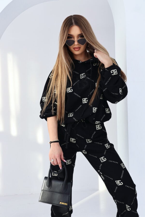 Dres damski BG Holo | czarny-złoty Dres damski BG Holo | czarny-złoty
