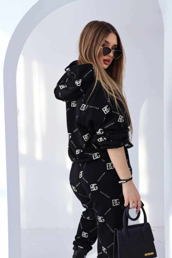 Dres damski BG Holo | czarny-złoty Dres damski BG Holo | czarny-złoty
