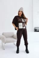T-Shirt damski BG Choco | gorzka czekolada T-Shirt damski BG Choco | gorzka czekolada