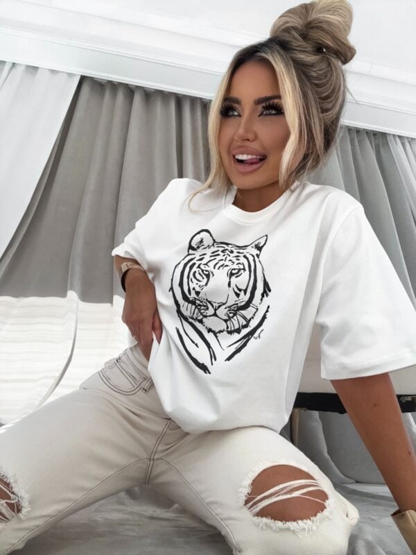 T-shirt TYGRYS - ecru