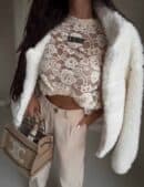 Bluzka MARMARIS welur - jasny beż Bluzka MARMARIS welur - jasny beż