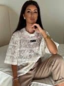 Bluzka PEROLA – ecru