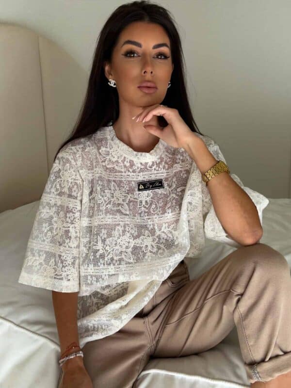 Bluzka PEROLA – ecru