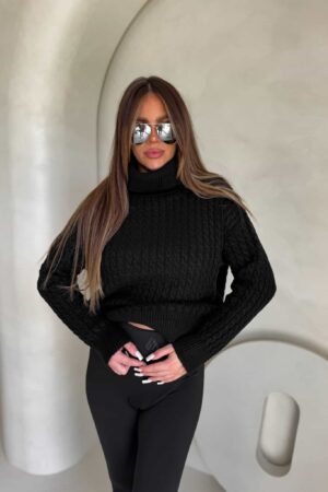 Sweter golf INKO - czarny