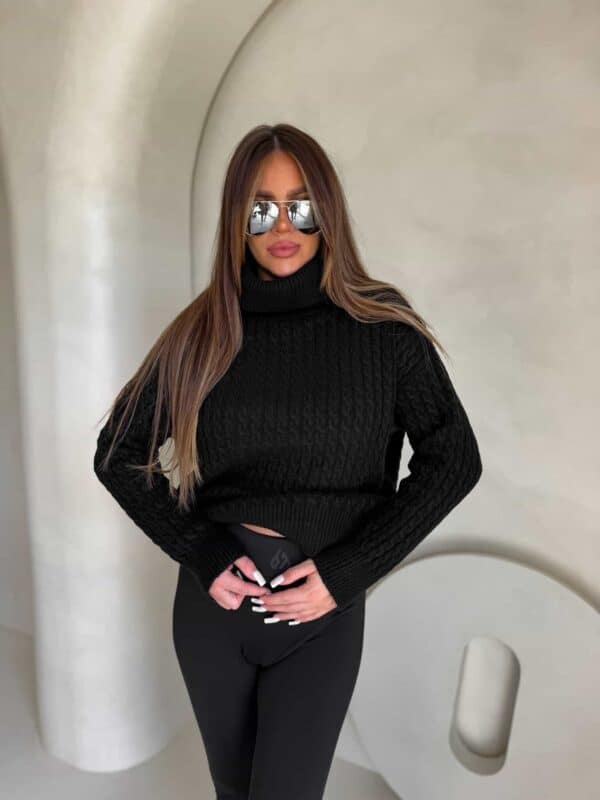 Sweter golf INKO - czarny
