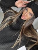 Sweter golf INKO - czarny