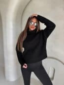 Sweter golf INKO - czarny