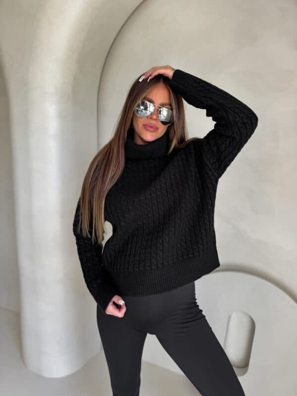Sweter golf INKO - czarny