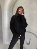 Sweter golf INKO - czarny