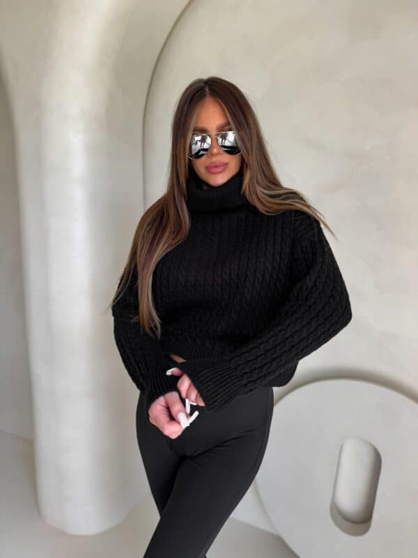 Sweter golf INKO - czarny