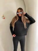Sweter golf INKO - czarny