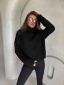 Sweter golf INKO - czarny