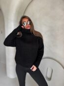 Sweter golf INKO - czarny