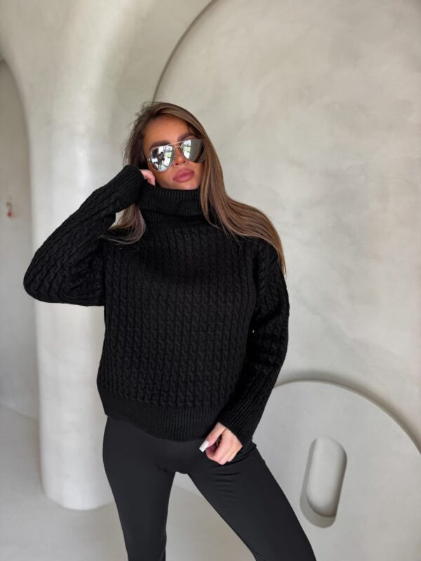 Sweter golf INKO - czarny