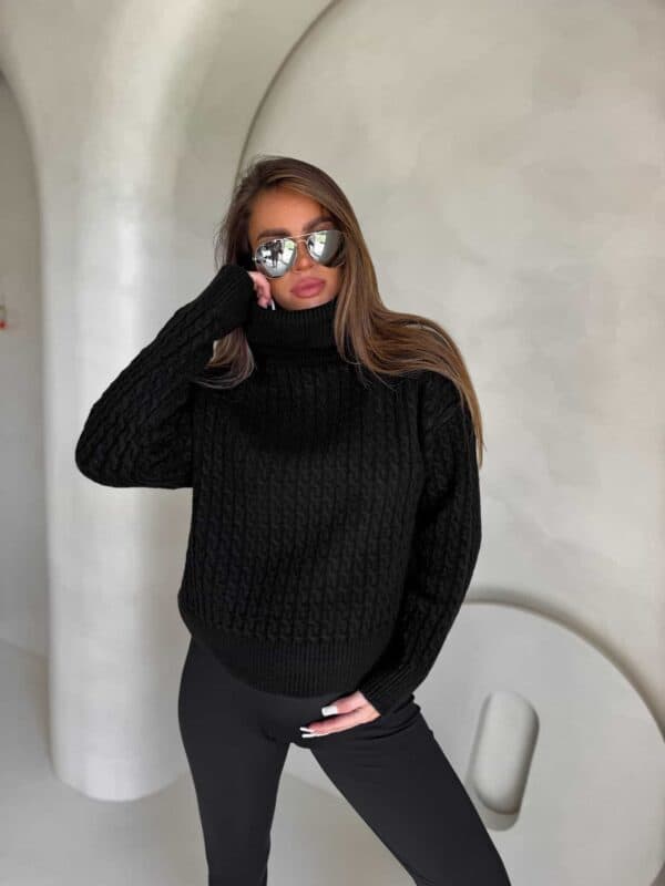 Sweter golf INKO - czarny
