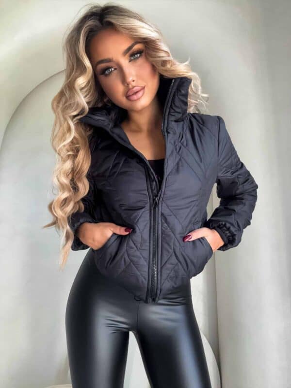 Kurtka VESTE III mozaika – czarna