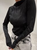 Bluzka SABRINA pianka - czarna