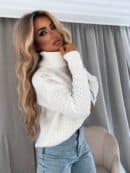 Sweter golf INKO - ecru