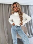 Sweter golf INKO - ecru