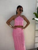 Komplet MARBELLA - mocny róż