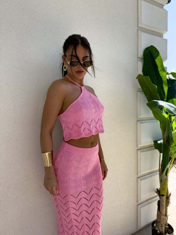 Komplet MARBELLA - mocny róż