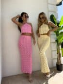 Komplet MARBELLA - mocny róż