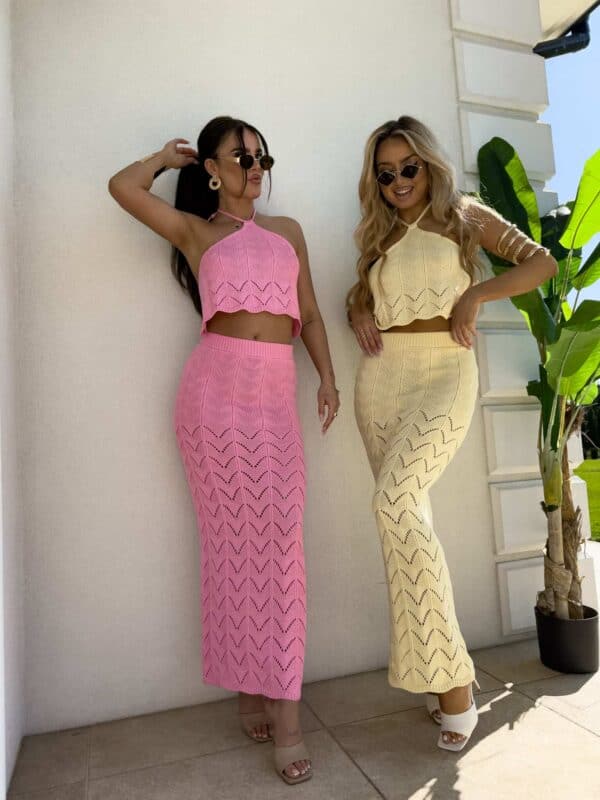 Komplet MARBELLA - mocny róż