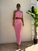 Komplet MARBELLA - mocny róż