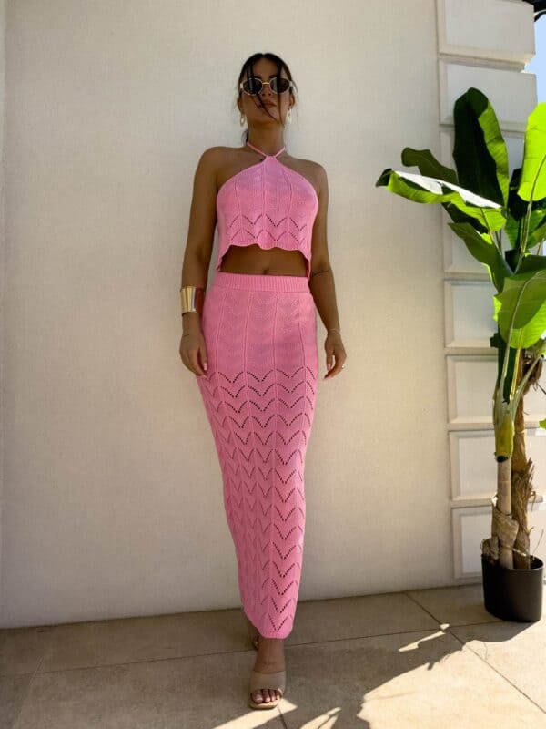 Komplet MARBELLA - mocny róż