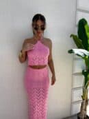 Komplet MARBELLA - mocny róż